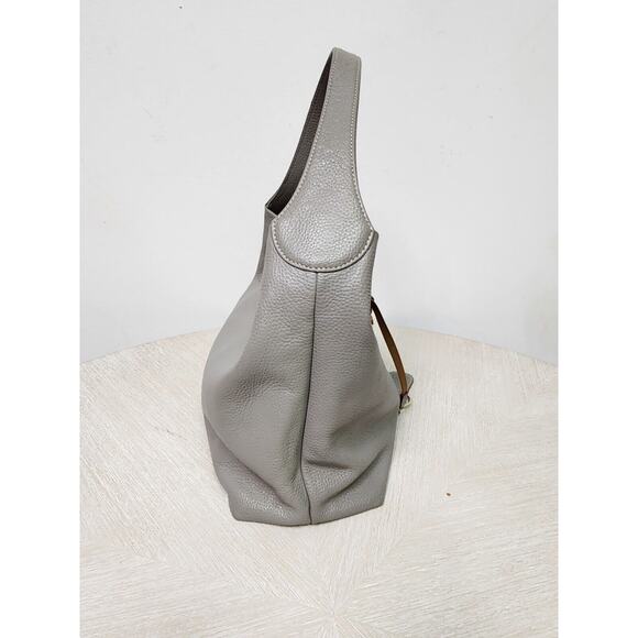 Dooney & Bourke Logo Lock Shoulder Bag Coin Purse Key Ring 3 Piece Set Grey - Picture 2 of 16